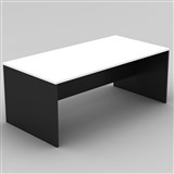 OM DESK W1800 x D900 x H720mm WHITE CHARCOAL