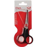 STAT SCISSORS SOFT GRIP BLACK RED 140MM