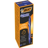 BIC GELOCITY GEL PEN RETRACTABLE 07MM MEDIUM BLUE PACK OF 12