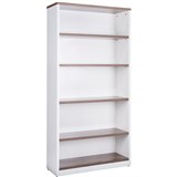 OM Premiere Bookcase W900 x D320 x H1800mm Casnan White