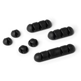 CAVOLINE CLIP MIX CABLE CLIPS SELFADHESIVE GRAPHITE PACK OF 7