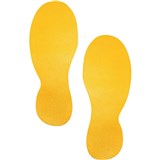 DURABLE FLOOR MARKING SHAPE  FEET Yellow Pack of 10