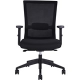 PORTLAND MESH BACK OFFICE OR MEETING CHAIR WITH ARMS AND SYNCHRON MECHANISM BLACK