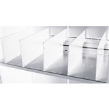 GO STEEL TAMBOUR ACCESSORY SHELF DIVIDER PK5 WHITE