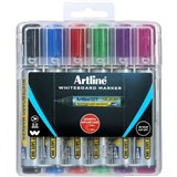 ARTLINE 577 WHITEBOARD MARKERS BULLET HARD CASE ASSORTED PK6