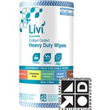 Livi Essentials Commercial Wipes 90 sheet Blue Carton of 4