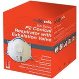 Maxisafe Conical P2 Respirator With Valve Pack of 10