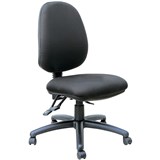 MONDO JAVA HIGH BACK OFFICE CHAIR 3 LEVER MECHANISM BLACK FABRIC SEAT AND BACK