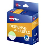 AVERY DISPENSER LABEL 24MM 12 GREEN DOT PACK OF 300