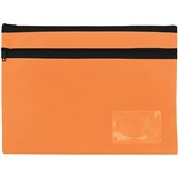 Celco Pencil Case 2 Zips Large 350x260mm Orange