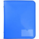 MARBIG ZIPPER BINDER A4 TECH CASE 25MM 2D BLUE