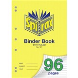 SPIRAX BINDER BOOK 121 A4 96 PAGE 8MM RULED