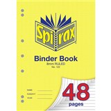 SPIRAX BINDER BOOK 122 A4 48 PAGE 8MM RULED