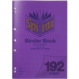 SPIRAX BINDER BOOK P128 A4 192 PAGE 8MM RULED