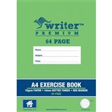 WRITER PREMIUM EXERCISE BOOK A4 14MM DOTTED THIRDS 64 PAGE