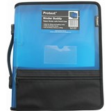 PROTEXT ZIPPER INSERT BINDER A4 2D 25MM BLUE