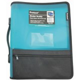 PROTEXT ZIPPER INSERT BINDER A4 2D 25MM AQUA