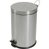 COMPASS ROUND PEDAL BIN 20 LITRES STAINLESS STEEL