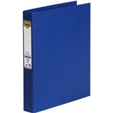 MARBIG LINEN PE BINDER A4 4D 25MM BLUE 5024101