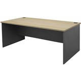 RAPIDLINE RAPID WORKER DESK 1800W X 900D X 730MMH OAK AND IRONSTONE