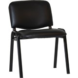 RAPIDLINE NOVA STACKABLE VISITOR CHAIR BLACK PU