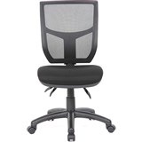 YS DESIGN HALO TASK CHAIR HIGH BACK MESH BACK BLACK