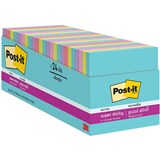 POSTIT 65424SSMIACP SUPER STICKY NOTES SUPERNOVA NEONS CABINET PACK OF 24