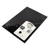 RAINBOW CARDBOARD A4 300GSM BLACK PACK OF 10 SHEETS