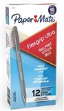 PAPERMATE FLEXGRIP ULTRA BALLPOINT PENS MEDIUM 10MM BLACK BOX OF 12