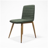 RAPIDLINE PIXEL 4 LEG VISITOR CHAIR ASH LEGS OLIVE FABRIC SEAT