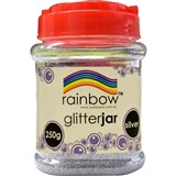 RAINBOW GLITTER JAR 250G Silver