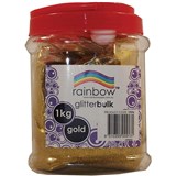 RAINBOW GLITTER BULK 1 KG JAR Gold