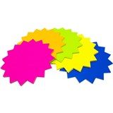 STARBURST RAINBOW FLURO BOARD 150MM 300GSM PK60 41828