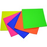 RAINBOW KINDER SQUARES FLURO 125MM 85GSM ASSORTED PACK OF 100