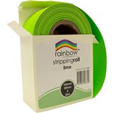 RAINBOW STRIPPING ROLL RIBBED 50mmx30m Lime