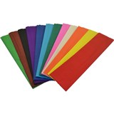 RAINBOW CREPE PAPER 500mmx25m Assorted PK12