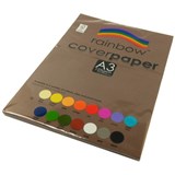 Rainbow Cover Paper A3 125gsm Brown 100 Sheets