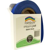 RAINBOW STRIPPING ROLL RIBBED 25mmx30m Dark Blue