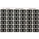ALPHABETICAL COLOUR CODING LABEL SHEET G PK OF 180