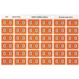 ALPHABETICAL COLOUR CODING LABEL SHEET O PK OF 180