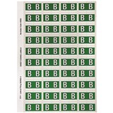 AVERY ALPHABET CODING LABEL B SIDE TAB 25X42MM DARK GREEN PACK OF 240