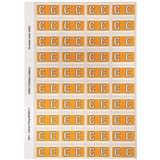 AVERY ALPHABET CODING LABEL C SIDE TAB 25X42MM YELLOW PACK OF 240