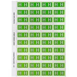 AVERY ALPHABET CODING LABEL H SIDE TAB 25X42MM LIGHT GREEN PACK OF 240