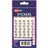 AVERY STICKER HANDIPACKS Small Silver Stars BPack