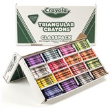 CRAYOLA CRAYONS TRIANGULAR 256 ASSORTED CLASSPACK 16 COLOURS