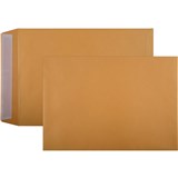 ENVELOPES C4 POCKET GOLD 324x229 Zip Seal Kraft 100gsm Box 250 140266  142879