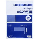 CUMBERLAND RETAIL ENVELOPE B4 Strip Seal White 100g PK25