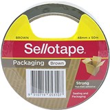 Sellotape HotMelt Adhesive Packaging Tape 48mmx50m Brown