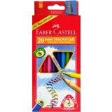 FABERCASTELL JUNIOR PENCILS TRIANGULAR ASSORTED 20s