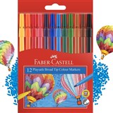 FABERCASTELL PLAYSAFE MARKERS ASSORTED 12s